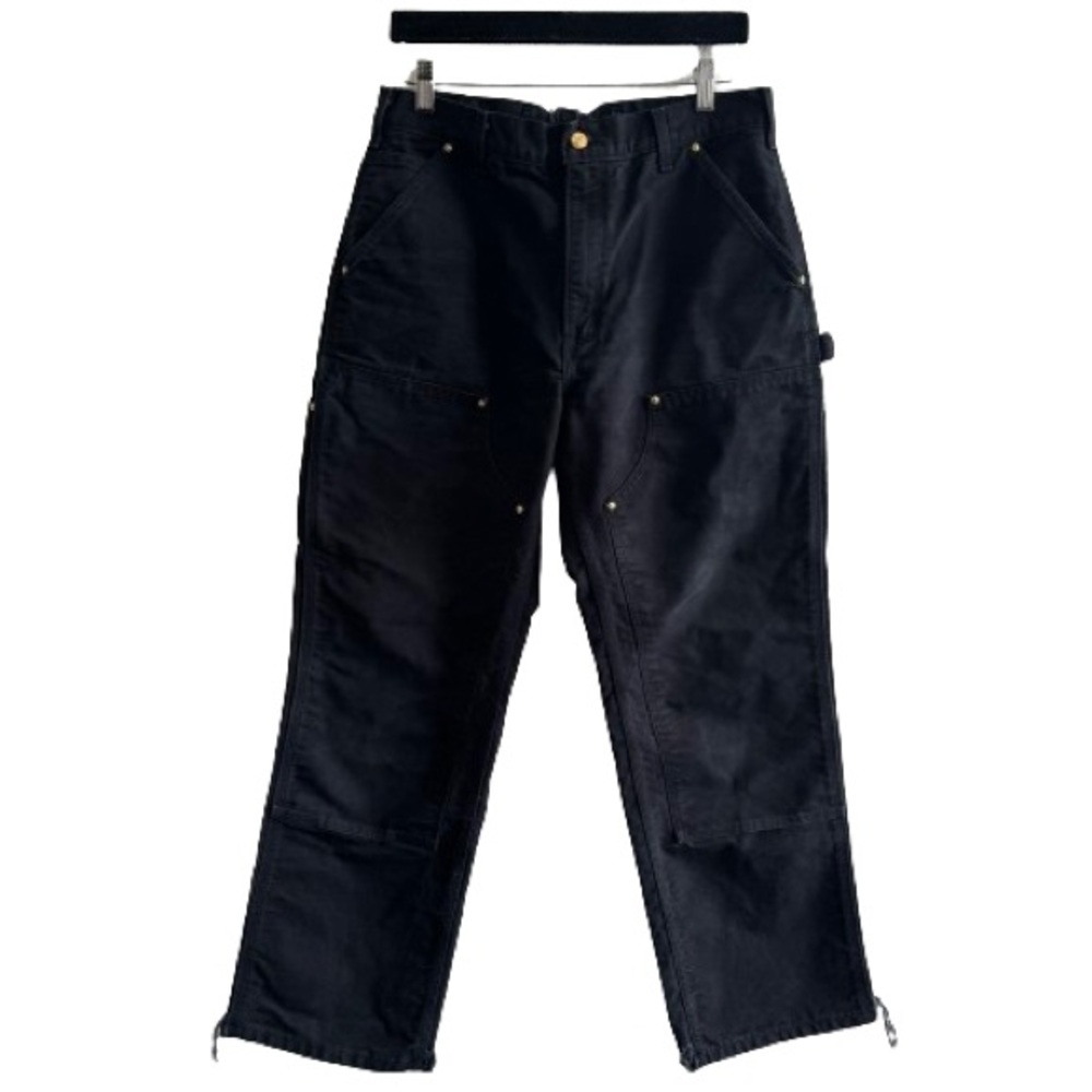 Carhartt Thrashed Black Utility Loose Fit Double Knee Pants
